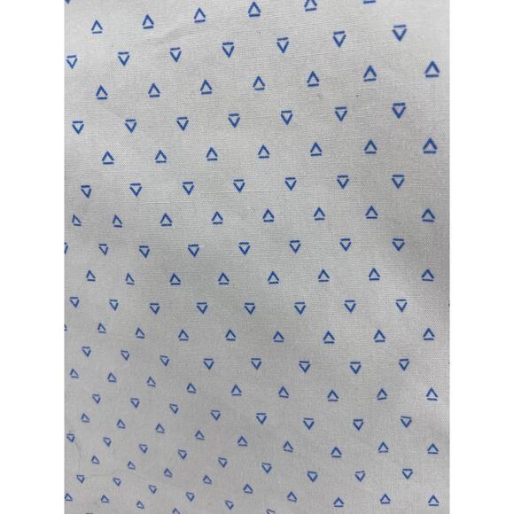 Zanetti Shirt Men 14.5 32/33 Button Down White Triangle Printed Long Sleeve‎ - Picture 4 of 14